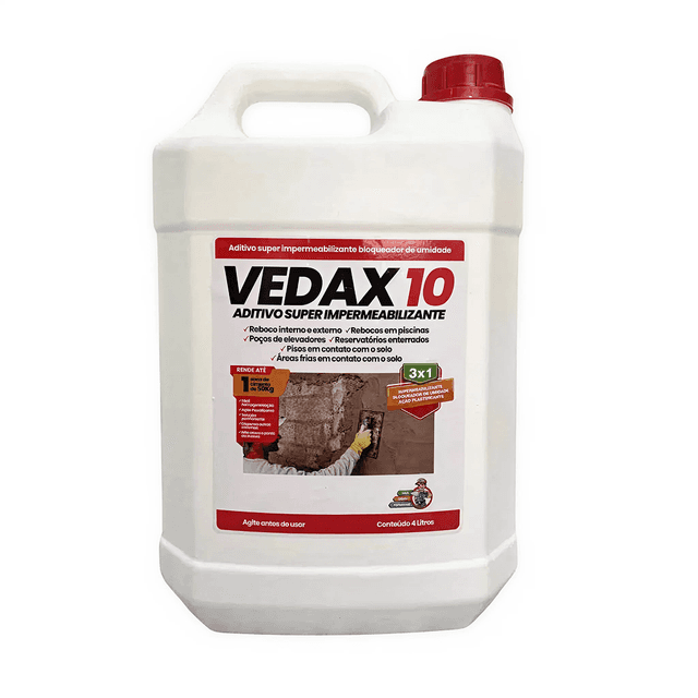 VEDAX 10 ADITIVO SUPER IMPERMEABILIZANTE GALAO 4LT